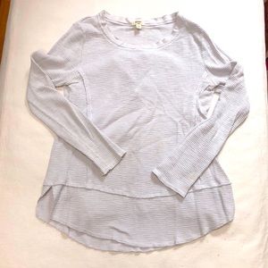 Dylan Gray & White Striped Top - S